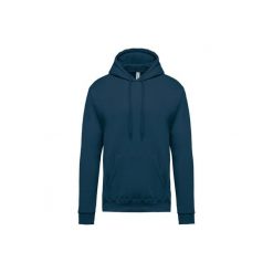 Bluza z kapturem Kariban. Niebieskie bluzy męskie KARIBAN, xs, bez wzorów, z bawełny, z kapturem. Za 192.00 zł.