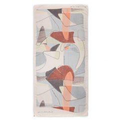 Szal damski Anekke, z lekkiego materiału i artystycznym wzorem, beżowy, 42480-052. Brązowe szaliki i chusty damskie Anekke, z aplikacjami, eleganckie. Za 119.00 zł.