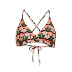 Damski top do kostiumu kąpielowego Superdry. Brązowe topy damskie Superdry., l, bez wzorów, z elastanu, bez kołnierzyka, bez ramiączek. Za 153.45 zł.
