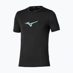 Koszulka do biegania męska Mizuno Core Runbird Tee. Czarne koszulki sportowe męskie Mizuno, l, bez wzorów, z materiału, bez kołnierzyka, bez ramiączek, do biegania. Za 149.99 zł.