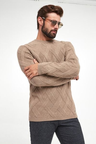 Sweter męski z wełną Diamondo JOOP!. Swetry przez głowę męskie JOOP!, m, bez wzorów, z wełny, bez kołnierzyka. W wyprzedaży za 681.85 zł.