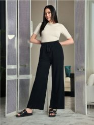Bawełniana koszulka - beżowy. Brązowe t-shirty damskie Sinsay, l, bez wzorów, z bawełny, bez kołnierzyka. W wyprzedaży za 17.99 zł.