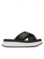 Liu Jo Klapki Dreamy Sandal 05 BA5091 TX001 Czarny. Czarne klapki damskie Liu Jo, bez wzorów, z materiału, bez obcasa. Za 319.99 zł.