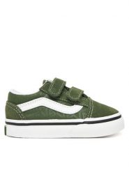 Vans Tenisówki Old Skool V VN000EE1Z3R1 Khaki. Brązowe buty sportowe chłopięce Vans, bez wzorów, ze skóry, bez zapięcia, tenisowe. Za 189.99 zł.