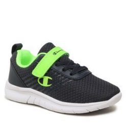 Sneakersy Champion. Czarne półbuty chłopięce Champion, bez wzorów, bez zapięcia. Za 79.99 zł.