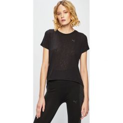 Puma - Top. Czarne t-shirty damskie Puma, m, bez wzorów, z dzianiny, casualowe, bez kołnierzyka. W wyprzedaży za 119.90 zł.