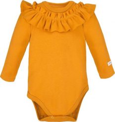 Ewa Klucze BODY niemowlęce wyprawka SIMPLY COMFY FALBAN MIODOWY Ewa Klucze 68. Pomarańczowe body niemowlęce Ewa Klucze, bez wzorów, bez ramiączek. Za 37.99 zł.