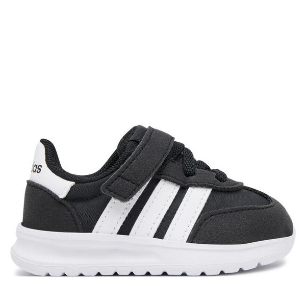 Sneakersy adidas. Czarne trampki i tenisówki chłopięce Adidas, bez wzorów, bez zapięcia. Za 134.99 zł.