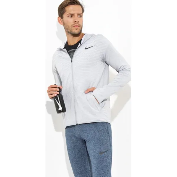 Nike Bluza Ultimate Dry Fz Hd Top , szary, rozmiar XL. Szare bluzy męskie Nike, m, bez wzorów, z poliesteru, bez kaptura, do biegania, dri-fit (nike). W wyprzedaży za 249.99 zł.