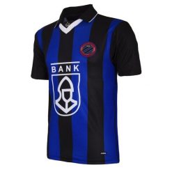 Koszulka retro piłkarska dla dorosłych - Club Brugge 1998/99 - Niebiesko/Czarny. Czarne koszulki sportowe męskie COPA FOOTBALL, bez wzorów, bez kołnierzyka, bez ramiączek, do piłki nożnej. Za 380.63 zł.