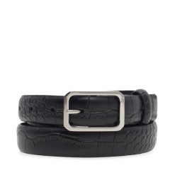 Pasek Damski Lasocki. Czarne paski damskie Lasocki, bez wzorów. Za 99.99 zł.