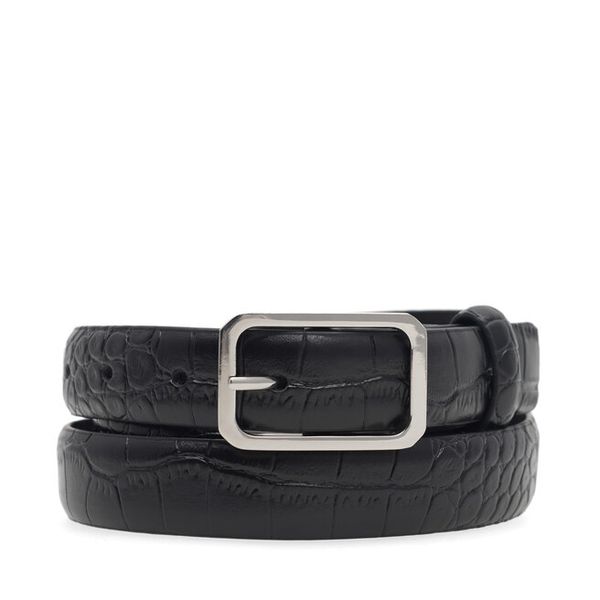 Pasek Damski Lasocki. Czarne paski damskie Lasocki, bez wzorów. Za 99.99 zł.