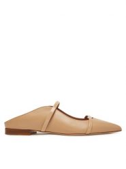 MALONE SOULIERS Klapki Maureen Flat 327 Beżowy. Brązowe klapki damskie MALONE SOULIERS, bez wzorów, ze skóry, bez obcasa. W wyprzedaży za 1,909.00 zł.