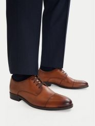 Lasocki Półbuty CEO-PASCAL-02 MI25 Brązowy. Brązowe eleganckie półbuty Lasocki, ze skóry, wizytowe, bez zapięcia. Za 229.99 zł.