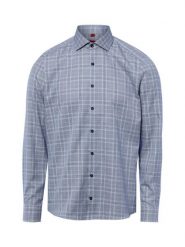 Finshley & Harding koszula biznesowa - non-iron Mężczyźni Slim Fit Bawełna niebieski|biały, 45. Białe koszule męskie Finshley & Harding, m, bez wzorów, z bawełny, biznesowe, bez kołnierzyka, bez ramiączek. Za 159.95 zł.