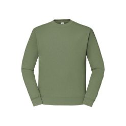 Męska Klasyczna Bluza Wkładana Przez Głowę. Zielone bluzy męskie Fruit of the Loom, m, bez wzorów, bez kaptura. Za 62.99 zł.