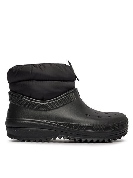 Crocs Botki Classic Neo Puff Shorty Boot W 207311 Czarny. Czarne botki damskie Crocs, z tworzywa sztucznego, bez obcasa, na płaskiej podeszwie, bez zapięcia. Za 329.99 zł.