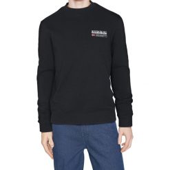 Bluza męska Napapijri B-Kasba C. Czarne bluzy męskie Napapijri, m, bez wzorów, bez kaptura. Za 269.99 zł.