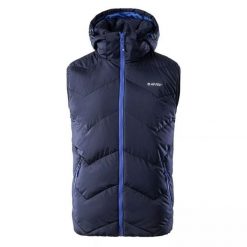 Kamizelka bezrękawnik męski Hi-Tec Charmo - granatowa, Rozmiar L. Kurtki sportowe męskie Hi-tec, na jesień, l, bez wzorów, do biegania. Za 134.99 zł.