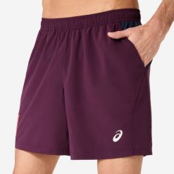 Spodenki do padla męskie ASICS Padel Court 17 cm. Brązowe szorty męskie Asics, l, bez wzorów, z materiału, eleganckie. Za 179.99 zł.