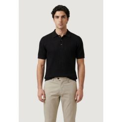 Polo z krótkim rękawem Mężczyzna ONLY & SONS Onsmoon Reg 12 Ss Polo Knit Noos. Czarne koszulki polo męskie Only & Sons, m, bez wzorów, z materiału, bez ramiączek. Za 195.45 zł.