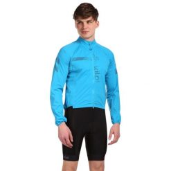 Męska rowerowa kurtka przeciwdeszczowa Kilpi RAINAR-M. Niebieskie kurtki sportowe męskie Kilpi, m, bez wzorów, rowerowe. Za 318.77 zł.