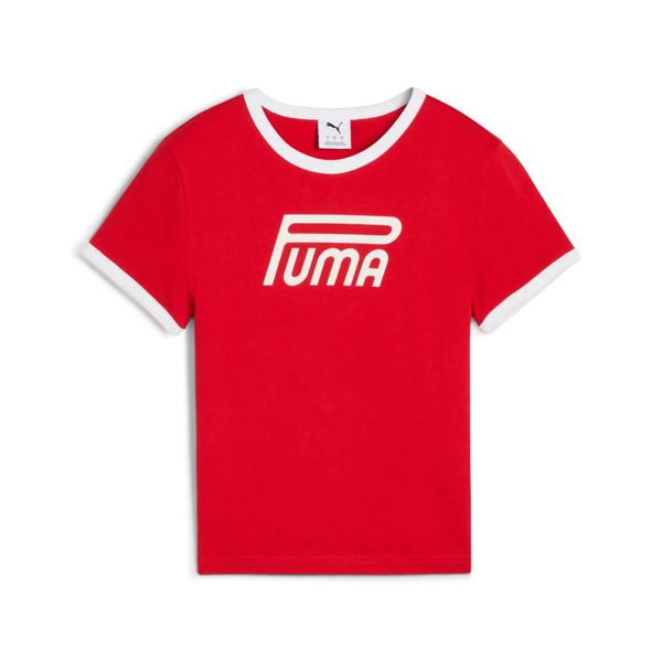 T-shirt damski Puma Future. Czerwone t-shirty damskie Puma, s, bez wzorów, bez kołnierzyka. Za 86.99 zł.