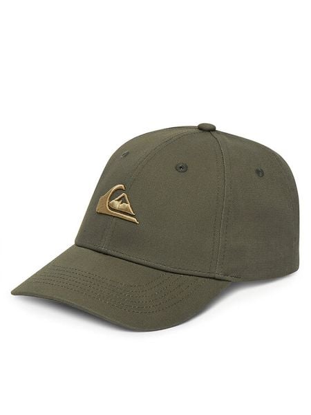 Quiksilver Czapka z daszkiem QS-M3-002-SS25 Zielony. Zielone rękawiczki męskie Quiksilver, bez wzorów, z bawełny. Za 79.99 zł.