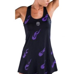 Sukienka tenisowa damska Hydrogen Flames Dress. Czarne sukienki damskie HYDROGEN, m, bez wzorów, sportowe, bez kołnierzyka, bez ramiączek, sportowe. Za 399.00 zł.