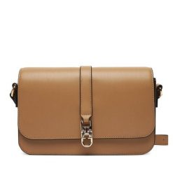 Torebka Tommy Hilfiger. Brązowe listonoszki damskie Tommy Hilfiger, bez wzorów, bez dodatków. Za 549.99 zł.