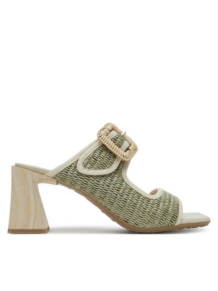 Hispanitas Klapki Miami RHV254048 Zielony. Zielone klapki damskie Hispanitas, bez wzorów, z syntetyku, bez obcasa. Za 599.99 zł.