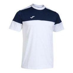 Jersey Joma Crew V. Białe koszulki sportowe męskie Joma, m, bez wzorów, z bawełny, bez kołnierzyka, bez ramiączek, na fitness i siłownię. Za 145.00 zł.