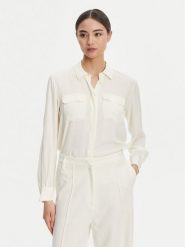 Marella Koszula Calabra 2523116061 Biały Regular Fit. Białe bluzki damskie Marella, bez wzorów, z syntetyku, bez kołnierzyka, bez ramiączek. Za 599.99 zł.