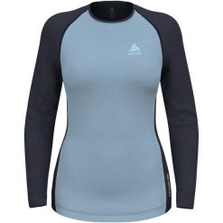 Koszulka termoaktywna z długim rękawem damska Odlo NATURAL PERFORMANCE. Koszulki sportowe damskie Odlo, m, bez wzorów, bez kołnierzyka, bez ramiączek. Za 359.99 zł.