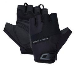 Rękawiczki rowerowe męskie Chiba Gel Comfort. Czarne rękawiczki męskie Chiba, na lato, bez wzorów, z materiału. Za 107.00 zł.