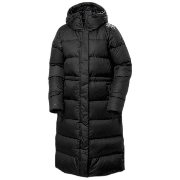 Damska długa kurtka Helly Hansen Essence. Czarne kurtki damskie Helly Hansen, na zimę, bez wzorów, z puchu, bez kaptura. Za 1,763.00 zł.