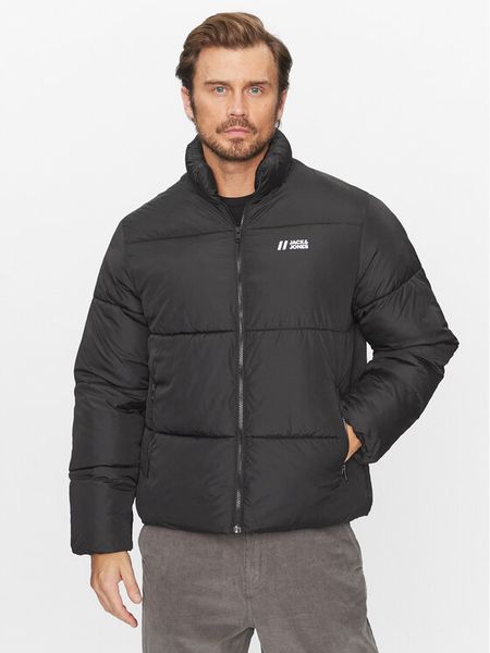 Jack & Jones Kurtka zimowa 12238745 Czarny Regular Fit. Czarne kurtki męskie Jack & Jones, na zimę, m, bez wzorów, z syntetyku, bez kaptura. Za 179.99 zł.