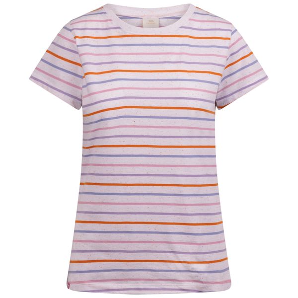 Damska Koszulka W Paski Michaela. Białe t-shirty damskie Trespass, m, bez wzorów, z bawełny, bez kołnierzyka. Za 84.99 zł.