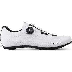 Buty rowerowe szosowe „Tempo Overcurve R4”, białe. Białe buty sportowe męskie FIZIK, z nylonu, bez zapięcia, rowerowe. Za 953.85 zł.