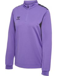 Damska bluza dresowa half zip Hummel Authentic. Fioletowe bluzy damskie Hummel, s, bez wzorów, z dresówki, bez kaptura. Za 199.60 zł.