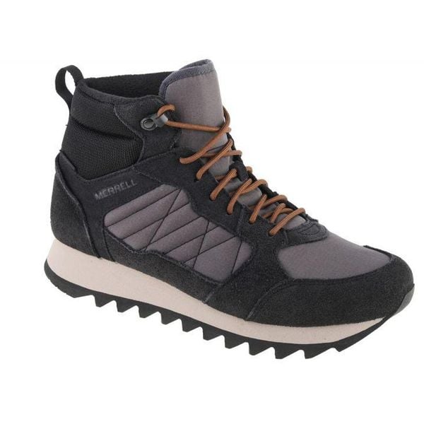 Męskie Buty Turystyczne Alpine Chamois Leather Mid Cut. Czarne trekkingi męskie Merrell, trekkingowe. Za 622.99 zł.