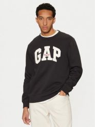 Gap Bluza 852079-07 Czarny Regular Fit. Czarne bluzy męskie GAP, m, bez wzorów, z bawełny, bez kaptura. W wyprzedaży za 119.99 zł.