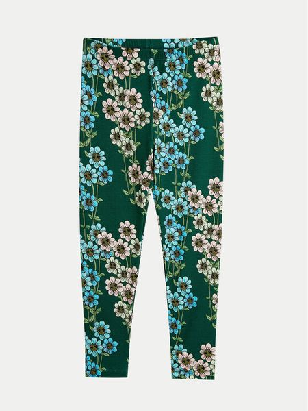 Mini Rodini Legginsy Daisys 2473011775 Zielony Slim Fit. Zielone legginsy dla dziewczynek Mini Rodini, bez wzorów, z lyocellu. Za 99.99 zł.