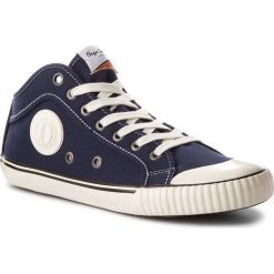 Trampki PEPE JEANS - Industry 1973 PMS30429 Navy 595. Niebieskie trampki męskie Pepe Jeans, z gumy. W wyprzedaży za 189.00 zł.