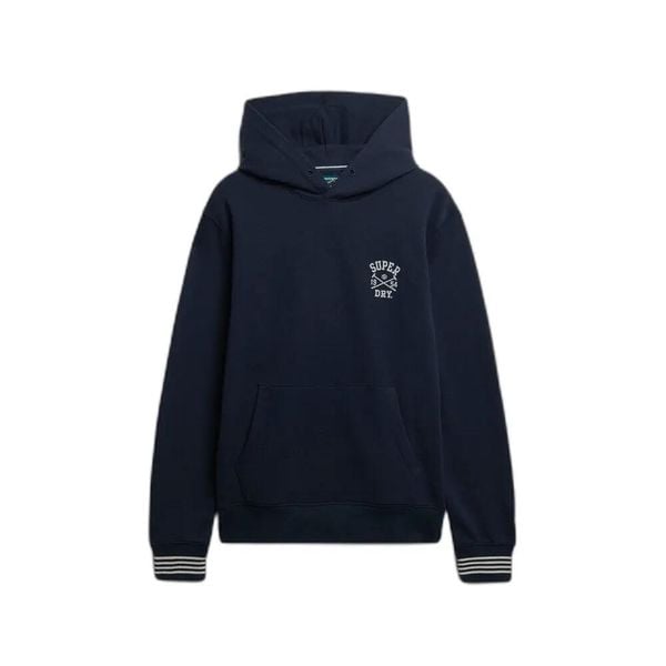 Bluza z kapturem Superdry Athletic Club. Niebieskie bluzy męskie Superdry., l, bez wzorów, z kapturem. Za 335.90 zł.