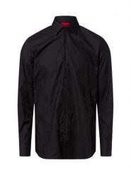 HUGO koszula biznesowa - Kenno Mężczyźni Slim Fit Bawełna czarny, 40. Czarne koszule męskie Hugo, m, bez wzorów, z bawełny, biznesowe, bez kołnierzyka, bez ramiączek. Za 349.95 zł.