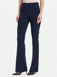 Rinascimento Spodnie materiałowe CFC0125318003 Granatowy Flare Fit. Niebieskie spodnie materiałowe damskie Rinascimento, xs, bez wzorów, z materiału. Za 329.99 zł.
