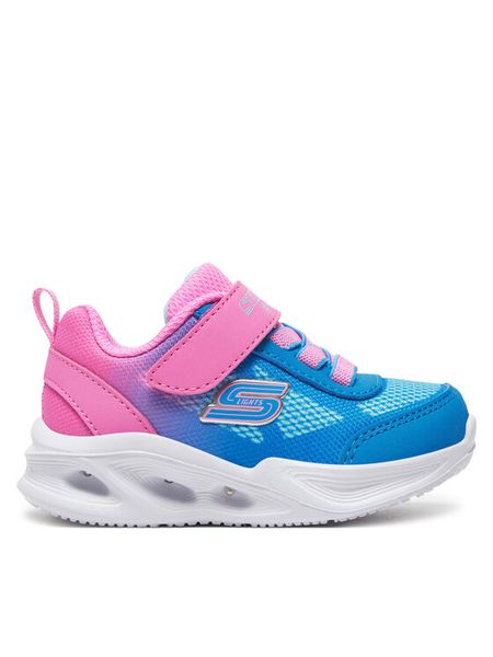 Skechers Sneakersy 303714N/HPBL Niebieski. Niebieskie buty sportowe dziewczęce Skechers, bez wzorów, z materiału, bez zapięcia. Za 99.99 zł.