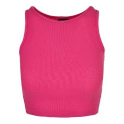 Top W Prążki Dla Pań I Panów. Fioletowe koszulki sportowe damskie Urban Classics, l, bez wzorów, bez kołnierzyka, bez ramiączek, trekkingowe. Za 46.99 zł.