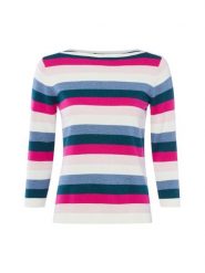 Brookshire Sweter z dzianiny Kobiety Bawełna wyrazisty róż|wielokolorowy, XXL. Czerwone swetry damskie brookshire, xxl, bez wzorów, z bawełny, bez kołnierzyka, bez ramiączek, bez kaptura. Za 89.95 zł.